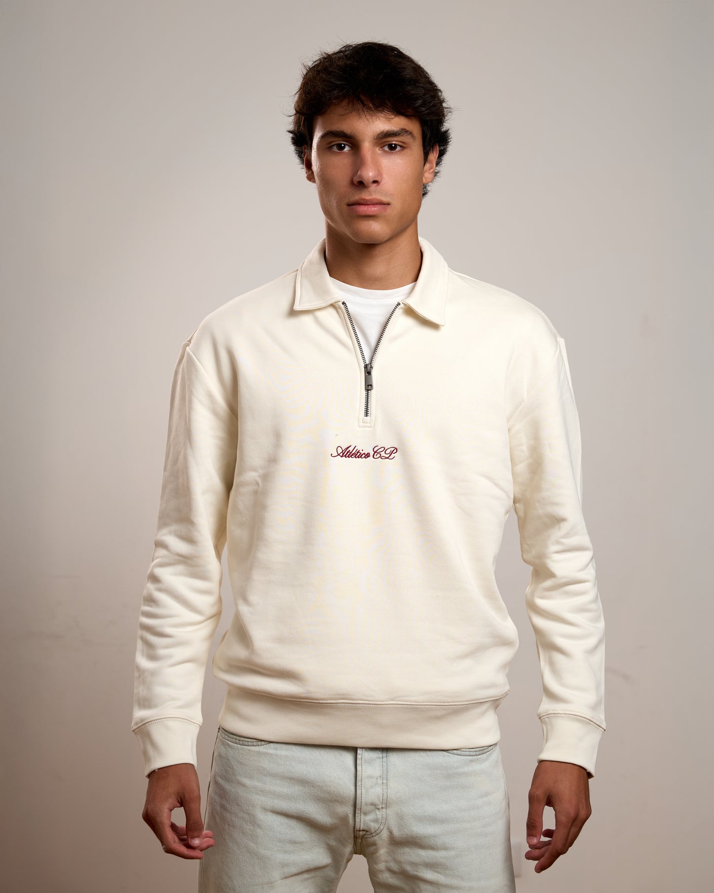 Beige Quarterzip